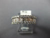WIDE 1.0CT DIAMOND 14KT WHITE GOLD 3D ROUND & BAGUETTE CLASSIC ANNIVERSARY RING