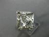 ESTATE .45CT DIAMOND 14KT WHITE GOLD V SHAPED SEMI MOUNT ENGAGEMENT RING #26219