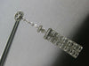 ESTATE EXTRA LARGE 4.72CT DIAMOND 18K WHITE GOLD 3D RECTANGULAR HANGING EARRINGS