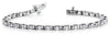 ESTATE 2.95CT DIAMOND 14KT WHITE GOLD CLASSIC ROUND CHANNEL FUN TENNIS BRACELET
