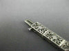 ANTIQUE 1.22CT DIAMOND & AAA SAPPHIRE 14K WHITE GOLD 3D FILIGREE BRACELET #21631