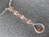 1.87CT WHITE & FANCY YELLOW DIAMOND 18KT WHITE & ROSE GOLD 3D TEAR DROP NECKLACE