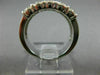 LARGE 2.30CT ROUND DIAMOND 14K WHITE GOLD 3D DOUBLE ROW WEDDING ANNIVERSARY RING