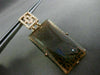 ESTATE .76CT DIAMOND & SMOKY TOPAZ 18KT ROSE GOLD 3D ELONGATED HANGING EARRINGS