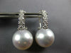 .73CT DIAMOND & SOUTH SEA PEARL 18KT WHITE GOLD CLASSIC CLIP ON HANGING EARRINGS