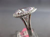 EXTRA LARGE 11.05CT DIAMOND & AAA KUNZITE 18K WHITE GOLD PEAR SHAPE & ROUND RING