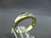 ESTATE .25CT DIAMOND 14KT TWO TONE GOLD DOUBLE SIDED GYPSY MENS RING #10288