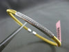 ESTATE .24CT DIAMOND 14KT TWO TONE GOLD 3D CLASSIC MESH FLEXIBLE BANGLE BRACELET