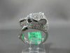 ESTATE LARGE .66CT DIAMOND & AAA DARK SAPPHIRE 18KT WHITE GOLD HAPPY TIGER RING