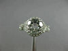 ESTATE 2.93CT AAA WHITE TOPAZ 14KT WHITE GOLD 3D INFINITY LOVE ENGAGEMENT RING