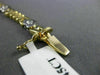 ESTATE WIDE .45CT DIAMOND 14KT WHITE & YELLOW GOLD HEART LOVE BRACELET #15359