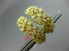 LARGE GIA 4.67CT FANCY YELLOW DIAMOND 18KT YELLOW GOLD CLUSTER CLIP ON EARRINGS