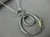 ESTATE LARGE .52CT WHITE & FANCY YELLOW DIAMOND 18K 2 TONE GOLD OVAL BOW PENDANT