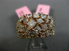 ESTATE LARGE 4.29CT PINK DIAMOND 18KT ROSE GOLD 3D MULTI SHAPE ANNIVERSARY RING