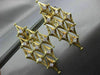 ESTATE EXTRA LARGE 2.08CT DIAMOND 18KT YELLOW GOLD 3D ETOILE CLIP ON EARRINGS