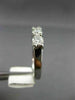 ESTATE 1.18CT DIAMOND 14K WHITE GOLD 3D FIVE STONE WEDDING ANNIVERSARY RING #858