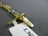 ESTATE WIDE .45CT DIAMOND 14KT WHITE & YELLOW GOLD HEART LOVE BRACELET #15359