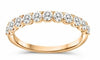 .75CT DIAMOND 14K ROSE GOLD CLASSIC ROUND 11 STONE SHARE PRONG ANNIVERSARY RING