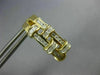 ESTATE WIDE .75CT DIAMOND 14KT 2 TONE GOLD 3D ROUND & PRINCESS CLIP ON EARRINGS
