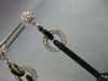 ANTIQUE LARGE 9.15CT OLD MINE DIAMOND & MULTI GEM 14K 2TONE GOLD FLOWER EARRINGS