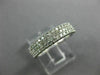 .50CT DIAMOND 14KT WHITE GOLD MULTI ROW FILIGREE SEMI ETERNITY ANNIVERSARY RING