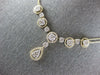 2.03CT DIAMOND 14KT YELLOW GOLD 3D CLUSTER SQUARE TEAR DROP BY THE YARD NECKLACE