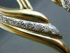 ANTIQUE EXTRA LARGE 1.03CT OLD MINE DAIMOND 14KT W&Y GOLD HANGING EARRINGS 22289
