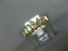 ESTATE .82CT FANCY YELLOW DIAMOND 14KT YELLOW GOLD SEVEN STONE ANNIVERSARY RING