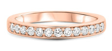 .32CT DIAMOND 14KT ROSE GOLD ROUND CHANNEL PRONG SEMI ETERNITY ANNIVERSARY RING