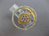 LARGE 1.04CT DIAMOND 14KT ROSE GOLD CLUSTER FLOWER CIRCLE OF LIFE FILIGREE RING