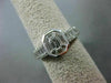 ESTATE 1.33CT DIAMOND 18KT WHITE GOLD 3D CLUSTER OCTAGON FRIENDSHIP PROMISE RING