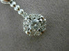 ESTATE .78CT DIAMOND 14K WHITE GOLD ETOILE SOLITAIRE HEART FLOATING PENDANT 3024