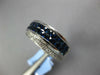 3.43CT DIAMOND & AAA SAPPHIRE 18KT WHITE GOLD ROUND & PRINCESS ANNIVERSARY RING