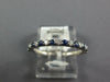.47CT DIAMOND & AAA SAPPHIRE 14KT WHITE GOLD 2MM SEMI ETERNITY ANNIVERSARY RING