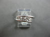 .31CT DIAMOND 14K WHITE GOLD 3D ROUND CRISS CROSS JOURNEY GRADUATING RING #28206