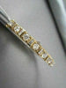 ANTIQUE WIDE 3.0CTW DIAMOND 18KT YELLOW GOLD BAGUETTE AND ROUND BANGLE