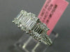 ESTATE .82CT DIAMOND 18K WHITE GOLD CLUSTER OVAL 3 STONE ETOILE ANNIVERSARY RING
