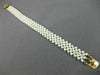 ESTATE WIDE & LONG AAA SOUTH SEA PEARL 14K YELLOW GOLD MULTI ROW BRACELET #26195