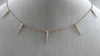 ESTATE .15CT ROUND DIAMOND 14KT ROSE GOLD 3D BY THE YARD SPIKY FLOATING PENDANT