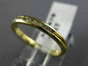 ESTATE .20CT ROUND DIAMOND 14KT YELLOW GOLD CHANNEL 2mm ANNIVERSARY RING #16678