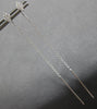 ESTATE LARGE .14CT DIAMOND 18KT WHITE GOLD 3D GEOMETRICAL FUN HANGING EARRINGS