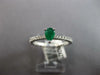 .46CT DIAMOND & AAA EMERALD 18KT WHITE GOLD PEAR SHAPE & ROUND FRIENDSHIP RING