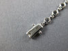 ESTATE 2.41CT DIAMOND & AAA RUBY 18KT WHITE GOLD OVAL HALO CLASSIC LOVE BRACELET