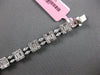 EXTRA LARGE 6.48CT DIAMOND 18KT WHITE GOLD ROUND BAGUETTE & MARQUISE 3D BRACELET