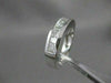 ESTATE EMERALD PRINCESS DIAMOND CHANNEL ANNIVERSARY 14KT WHITE GOLD RING #20476