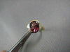 ANTIQUE WIDE 3.34CT DIAMOND & AAA PINK TOURMALINE 14KT YELLOW GOLD COCKTAIL RING