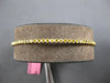 .91CT INTENSE FANCY YELLOW DIAMOND 18KT YELLOW GOLD 2MM FILIGREE BANGLE BRACELET