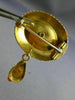 ANTIQUE LARGE AAA CORAL 14KT YELLOW GOLD 3D HANDCRAFTED FLOWER BROOCH PIN #26474