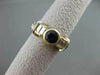 ESTATE 1.89CT DIAMOND & AAA SAPPHIRE 14KT TWO TONE GOLD FILIGREE ENGAGEMENT RING