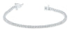 ESTATE 4.0CT DIAMOND 14KT WHITE GOLD 3D CLASSIC ROUND TENNIS BRACELET
